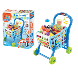 Kids Shopping Cart - Blue عربة الأطفال للتسوق - أزرق