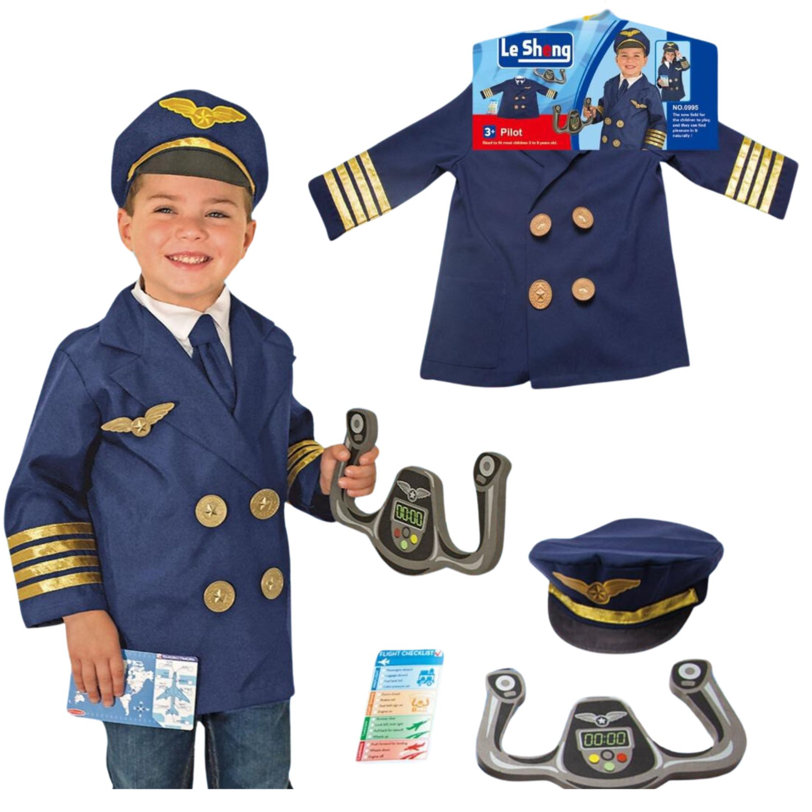 Pilot Occupation Kids Costume
