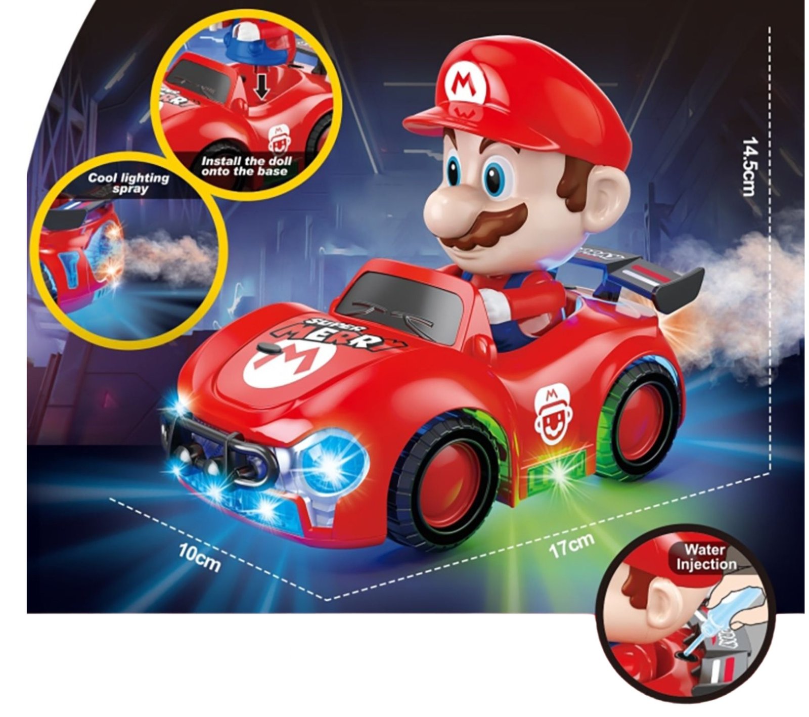 Super Mario Car With Spray