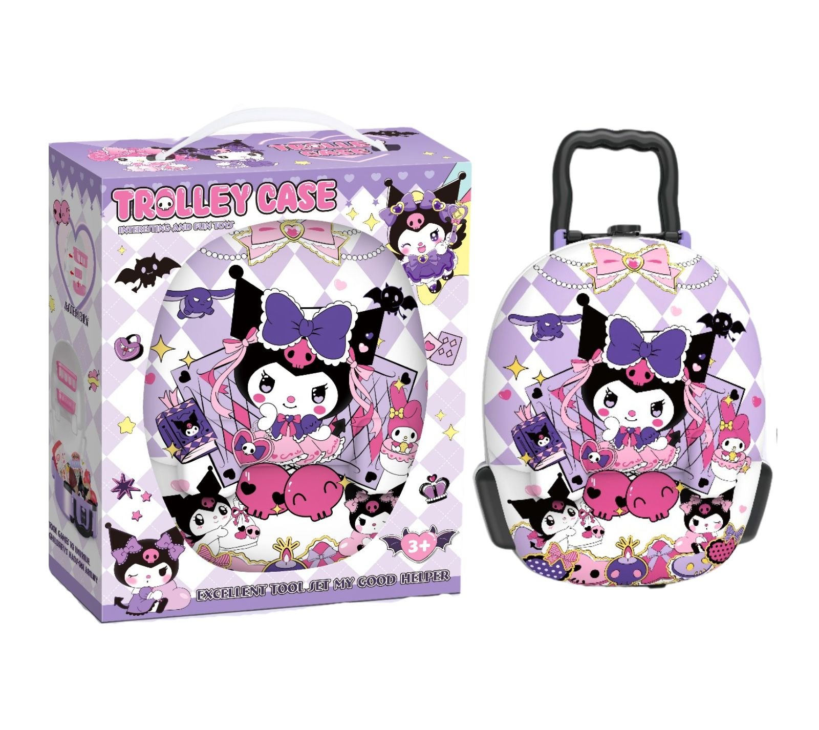 Kuromi bag with accessories