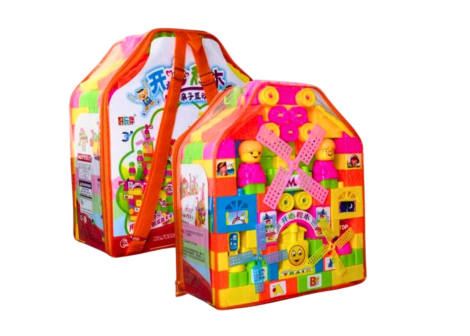 Educational Happy Blocks Set – 133 Pieces