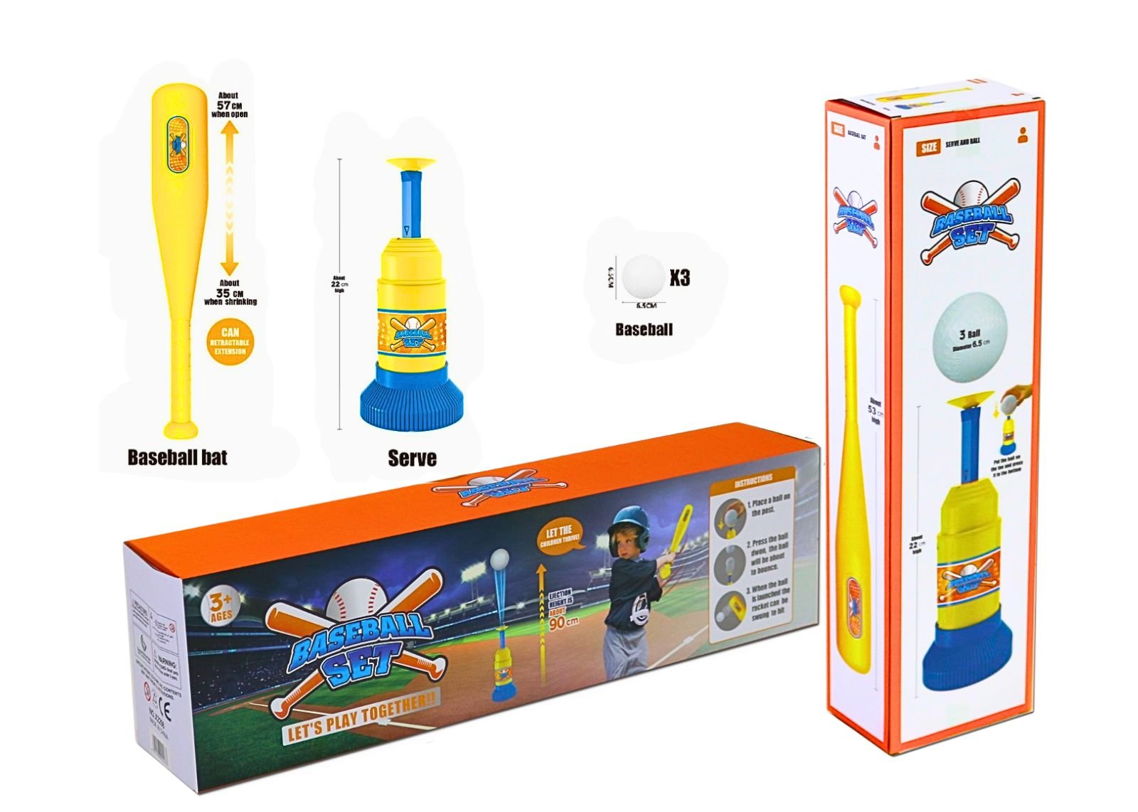 Kids' Baseball Play Set