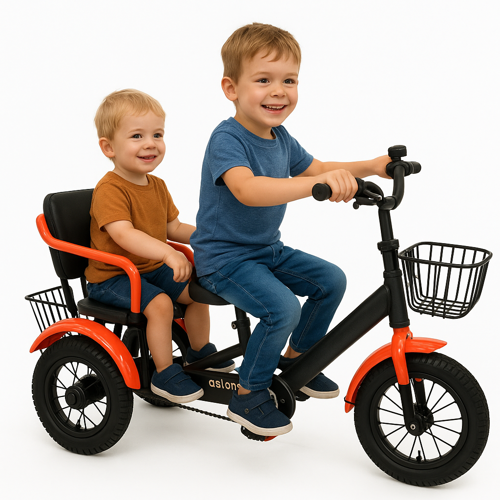 Tricycle with backseat