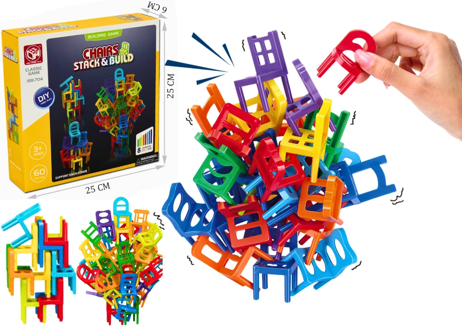 Stacking Chairs Challenge game