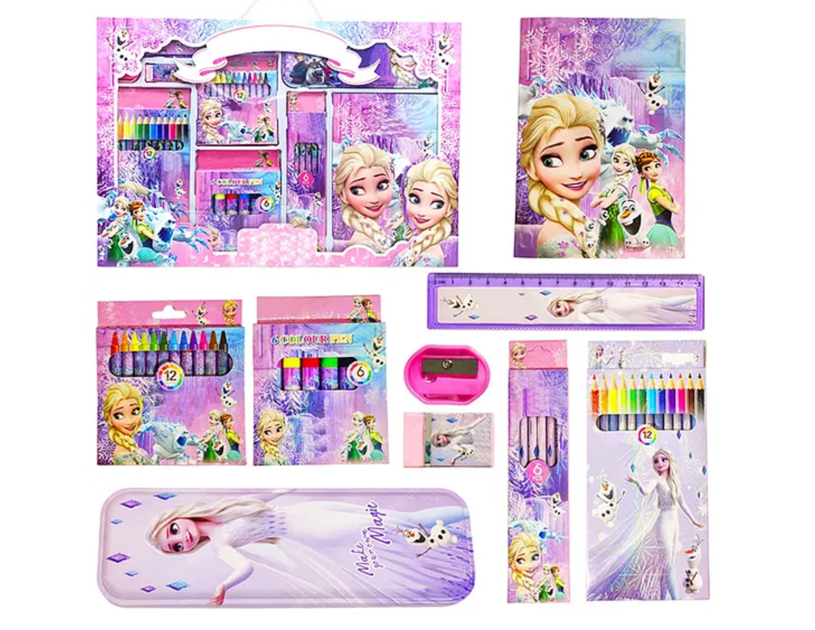 Frozen Fever Stationery Set مجموعة أدوات فروزن المدرسية