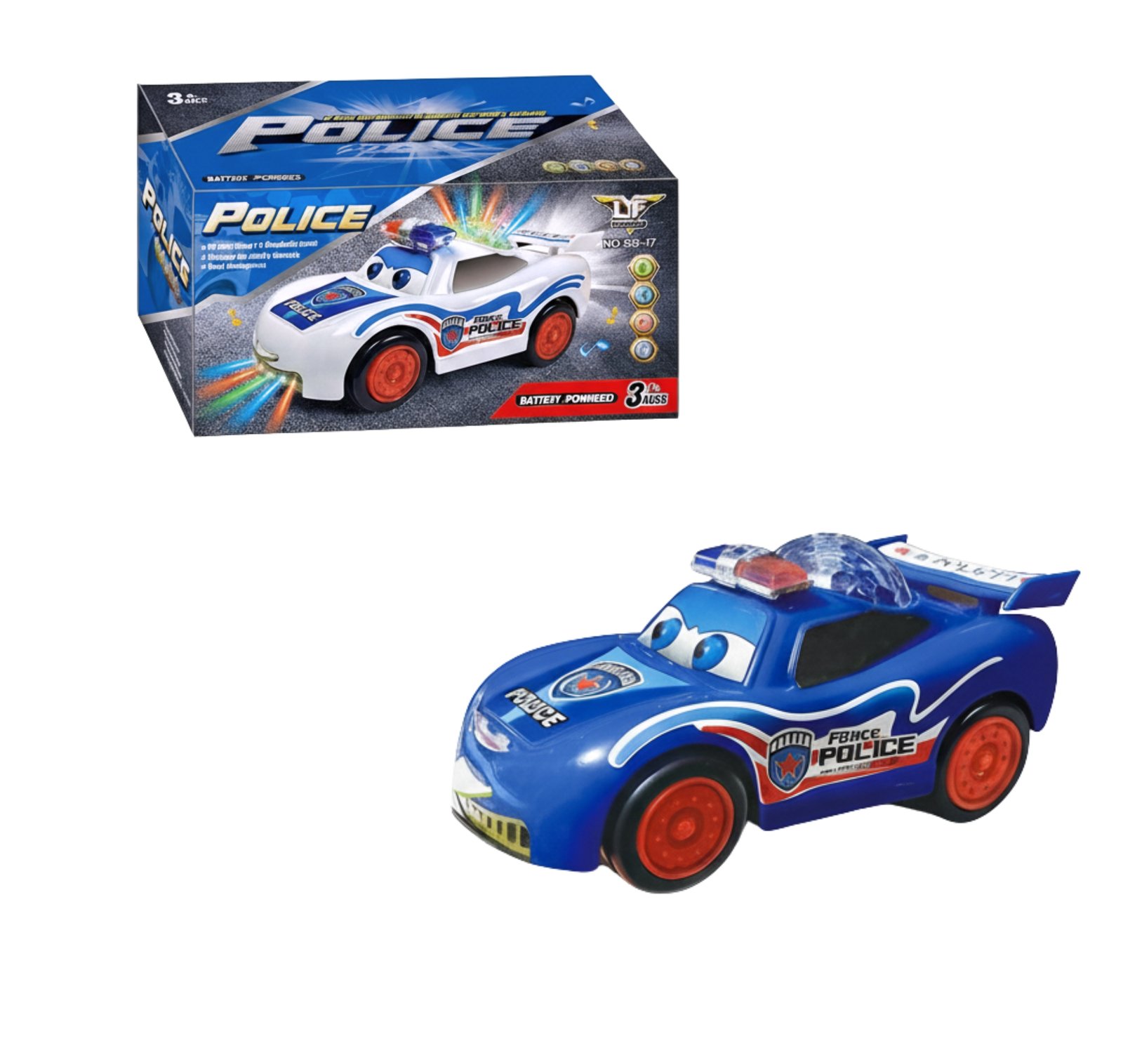 Cartoon Police Car Toy
